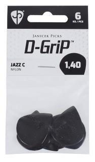 Zestaw 6 Kostek D-GRIP Jazz C 1.40 mm
