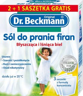 Dr. Beckmann Sól do prania firan w saszetkach 3x40g