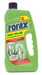 Rorax - silny bio żel do udrażniania rur kanalizacyjnych 1L
