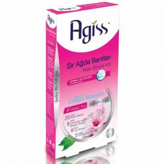 AGISS WAX STRIPS ZESTAW PASKÓW PLASTRÓW Z WOSKIEM DO DEPILACJI SKÓRA NORMALNA PINK 36 SZT.