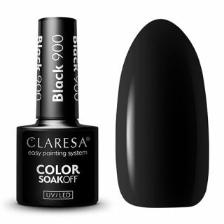 CLARESA BLACK 900 CZARNY LAKIER HYBRYDOWY DO PAZNOKCI 5g