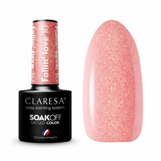 CLARESA FALLIN LOVE 10 LAKIER HYBRYDOWY RÓŻOWE ZŁOTO ROSE GOLD 5 G