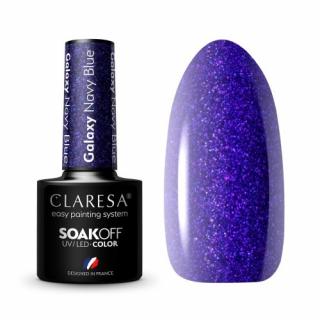 CLARESA GALAXY NAVY BLUE LAKIER HYBRYDOWY GRANATOWY GLITTER 5 G