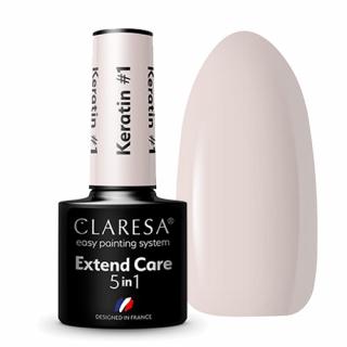 CLARESA KERATIN 1 BAZA POD LAKIER HYBRYDOWY EXTEND CARE 5W1 5 G