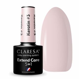 CLARESA KERATIN 3 BAZA POD LAKIER HYBRYDOWY EXTEND CARE 5W1 5 G