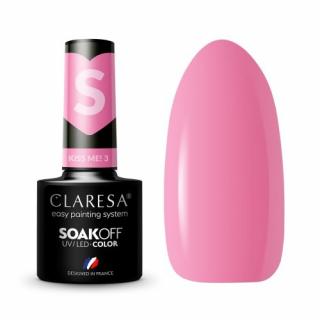 CLARESA KISS ME 3 LAKIER HYBRYDOWY INTENSYWNY ROŻ 5 G