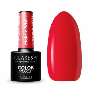 CLARESA MAKE A WISH 2 LAKIER HYBRYDOWY DO PAZNOKCI JASNY CZERWONY 5 G