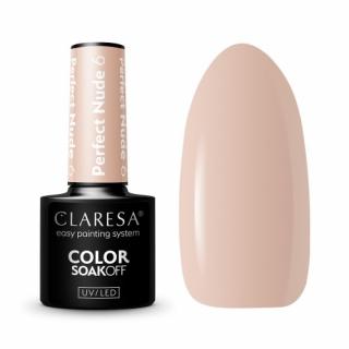CLARESA PERFECT NUDE 6 LAKIER HYBRYDOWY JASNY BEŻ 5 G