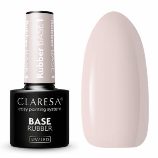 CLARESA RUBBER BASE 01 BIAŁA ELASTYCZNA BAZA KAUCZUKOWA DO PAZNOKCI 5 G