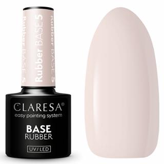 CLARESA RUBBER BASE 5 KREMOWA PERŁA ELASTYCZNA BAZA KAUCZUKOWA DO PAZNOKCI 5 G
