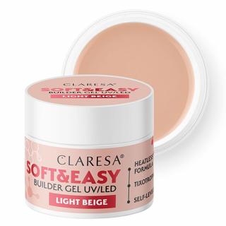 CLARESA SOFTEASY LIGHT BEIGE ŻEL BUDUJĄCY CIEPŁY BEŻ 12 G
