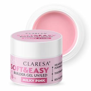 CLARESA SOFTEASY MILKY PINK ŻEL BUDUJĄCY DELIKATNY RÓŻ 12 G