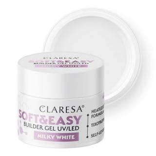 CLARESA SOFTEASY MILKY WHITE ŻEL BUDUJĄCY MLECZNA BIEL 12 G