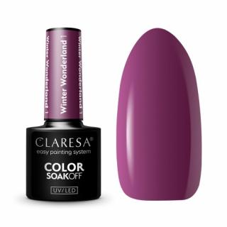 CLARESA WINTER WONDERLAND 1 LAKIER HYBRYDOWY CIEMNY FIOLET 5 G