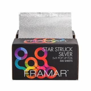 FRAMAR FOLIA ALUMINIOWA W PASKACH 5X11 12,7x27,9 CM STAR STRUCK SILVER 25 SZTUK PU-25SIL