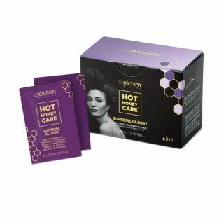 KAPSUŁKI OLEJEK DO WŁOSÓW KURACJA PRZECIW PUSZENIU ELCHIM HOT HONEY CARE SUPREME GLOSSY 12 x 4,5 ML