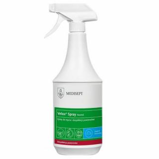 MEDISEPT VELOX SPRAY NEUTRAL PŁYN DO DEZYNFEKCJI POWIERZCHNI ZAPACH NEUTRALNY 1000ML