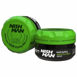 NISHMAN WOSK MATTE CLAY WAX KERATIN M2 100 ML