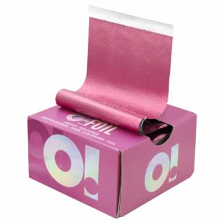 O! TOOLS PINK CHIC FOLIA FRYZJERSKA RYFLOWANA W ARKUSZACH PASKACH 12,7CM x 27,9CM 500 SZT.