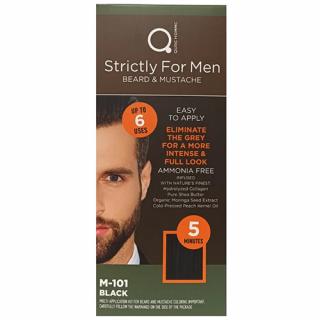 QURE FARBA DO BRODY I WĄSÓW DLA MĘŻCZYZN BEARD AND MOUSTACHE KOLOR M-101 CZARNY BLACK 50ML