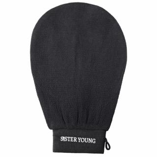 SISTER YOUNG RĘKAWICA DO PEELINGU CIAŁA NOVA BODY GLOVE BLACK CZARNA