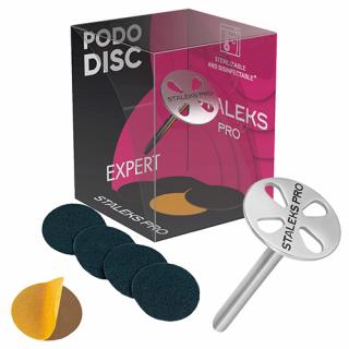 STALEKS DYSK DO PEDICURE PODODISC S EXPERT + ZESTAW PILNIKÓW JEDNORAZOWYCH 180 GRIT 5 SZT (15 MM) PDSET-15