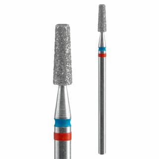 STALEKS FREZ DIAMENTOWY DUO STOŻEK ŚCIĘTY CZERWONO-NIEBIESKI 2,5/8MM FA70RB025/8