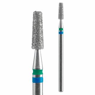 STALEKS FREZ DIAMENTOWY DUO STOŻEK ŚCIĘTY NIEBIESKO-ZIELONY 2,5/8MM FA70BG025/8