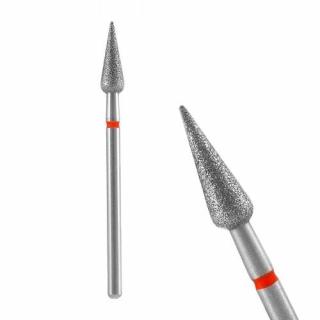 STALEKS FREZ DIAMENTOWY GRUSZKA OSTRY CZERWONY 5MM/12MM FA100R050/12
