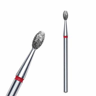 STALEKS FREZ DIAMENTOWY OLIWKA KULKA CZERWONY 2,5MM/5MM FA130R025/5