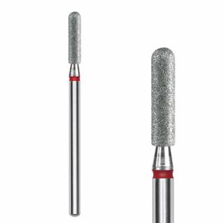 STALEKS FREZ DIAMENTOWY ZAOKRĄGLONY WALEC CZERWONY 2,5MM/10MM FA30R025/10