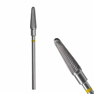 STALEKS FREZ Z WĘGLIKA SPIEKANEGO ŚCIĘTY STOŻEK ŻÓŁTY EXPERT ŚREDNICA 6 MM / CZĘŚĆ ROBOCZA 13 MM FT70Y040/13