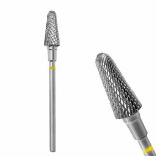 STALEKS FREZ Z WĘGLIKA SPIEKANEGO ŚCIĘTY STOŻEK ŻÓŁTY EXPERT ŚREDNICA 6 MM / CZĘŚĆ ROBOCZA 14 MM FT70Y060/14