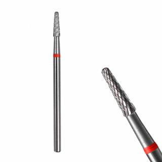 STALEKS FREZ Z WĘGLIKA SPIEKANEGO STOŻEK CZERWONY EXPERT ŚREDNICA 2,3 MM / CZĘŚĆ ROBOCZA 8 MM FT71R023/8