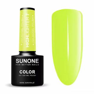 SUNONE LAKIER HYBRYDOWY HIGHLIGHTER 7 LIMONKOWY NEON UV/LED 5G