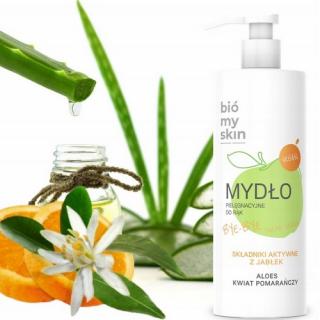 YAPPCO NATURALNE MYDŁO PIELĘGNACYJNE DO RĄK ALOES I KWIAT POMARAŃCZY 300ML