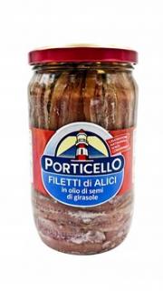 Filety anchois w oleju słonecznikowym 720g