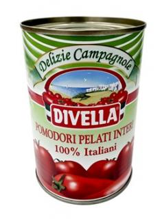 Pomidory obrane całe pelati Divella 400g