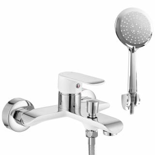 Bateria wannowa REA BLOOM biała chrom