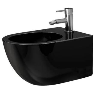 Bidet podwieszany Rea Carlo Mini Czarny 49,5 x 32,5 cm