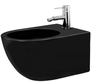Bidet podwieszany Rea Carlo Mini Czarny mat 49,5 x 32,5 cm