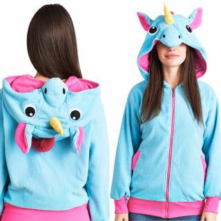 Bluza z kapturem Kigurumi Pegaz Blue M