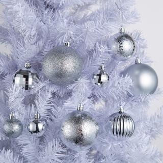 BOMBKI CHOINKOWE SILVER 36SZT KL-21X08