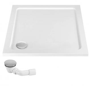 Brodzik prysznicowy akrylowy Rea Savoy White 80x80 cm - Biały