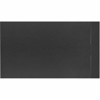 Brodzik prysznicowy Rea Bazalt Black 80x120 cm