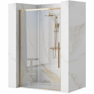 Drzwi prysznicowe przesuwne Rea Solar Gold 120 cm - Złote