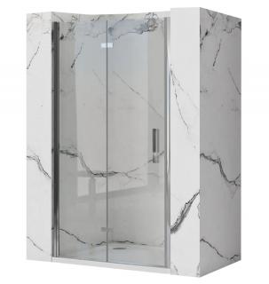 Drzwi prysznicowe Rea Molier Chrom 100 cm z adapterem