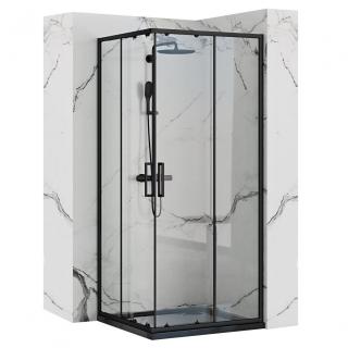 Kabina Prysznicowa Rea Punto Black 90x90 cm