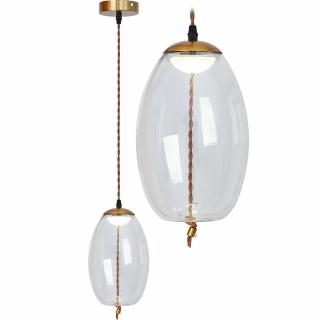 Lampa LED Sufitowa Wisząca Szklana APP442-CP