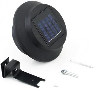 Lampa ogrodowa solarna LED kinkiet J-13 Czarna